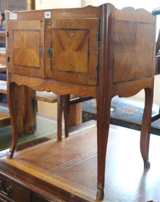 Walnut pot cupboard